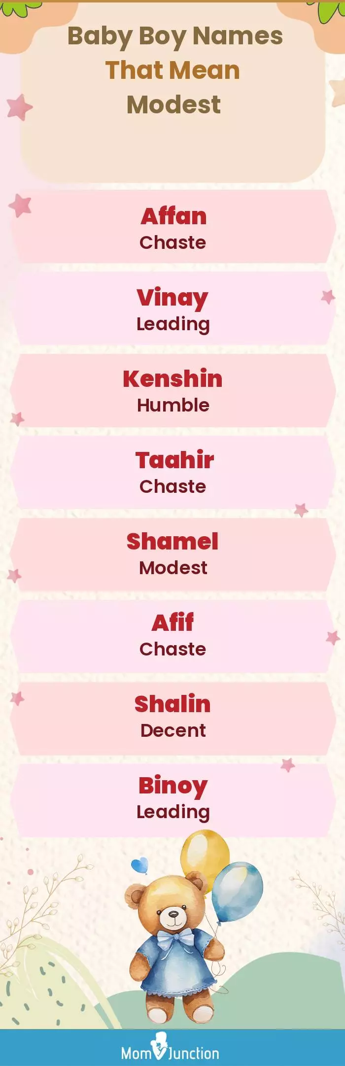  Baby Boy Names That Mean Modest(infographic)