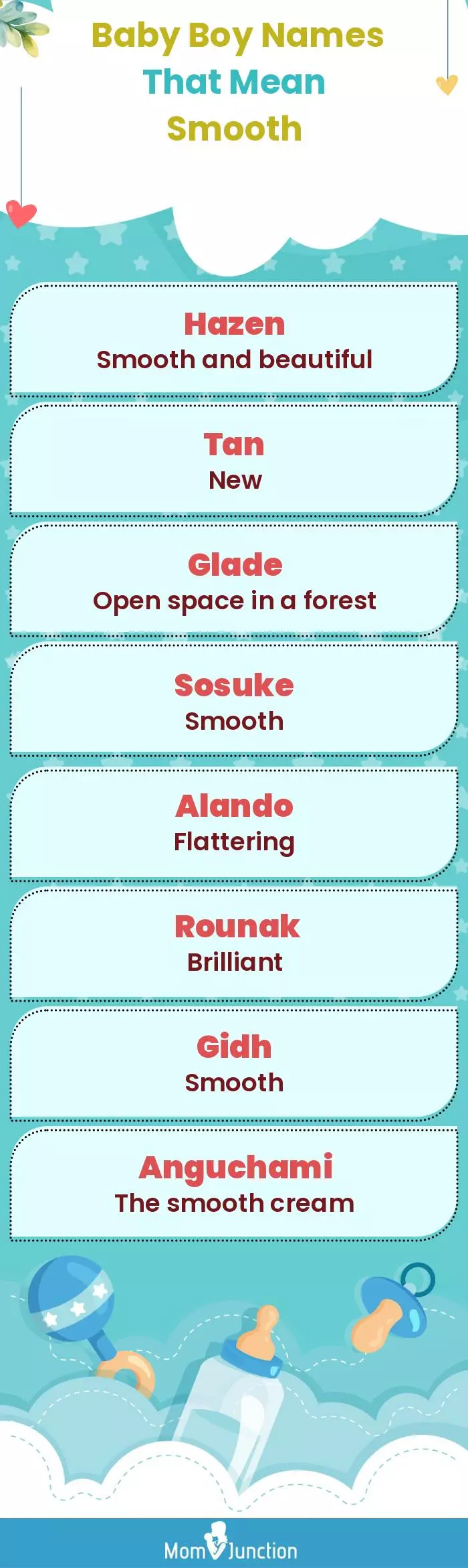  Baby Boy Names That Mean Smooth(infographic)