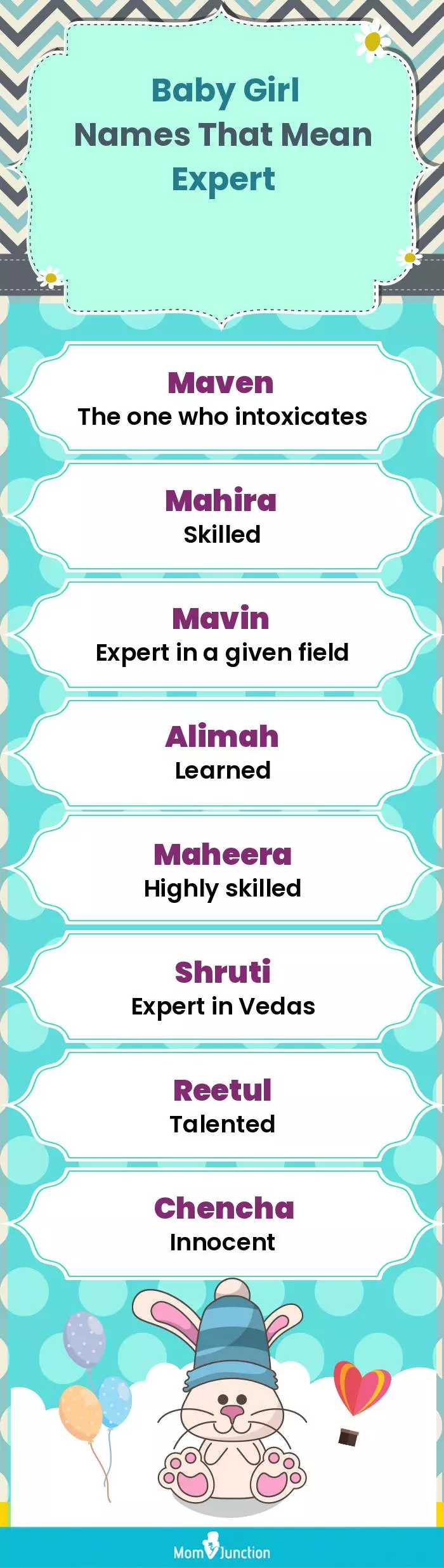  Baby Girl Names That Mean Expert(infographic)