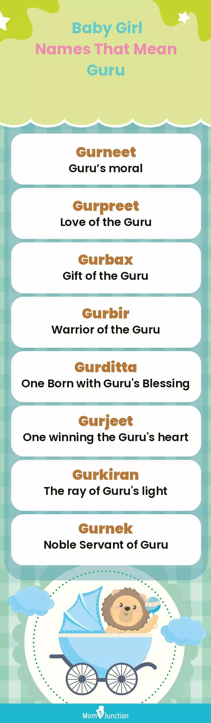  Baby Girl Names That Mean Guru(infographic)