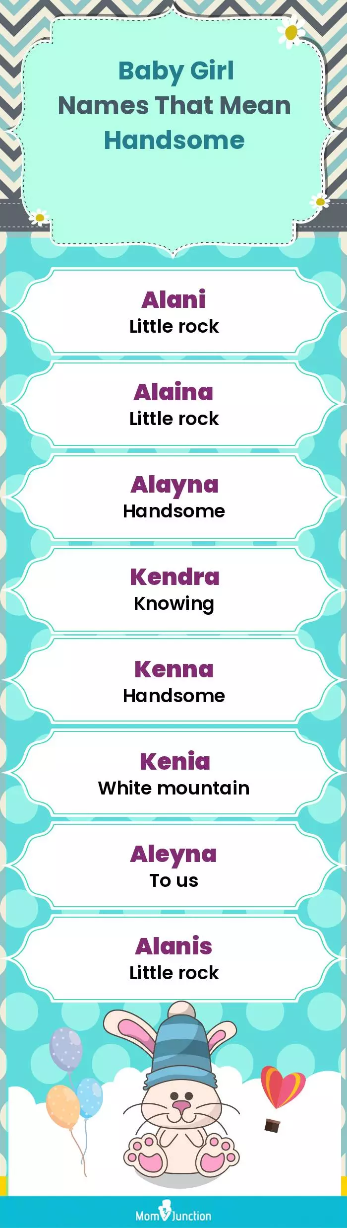  Baby Girl Names That Mean Handsome(infographic)