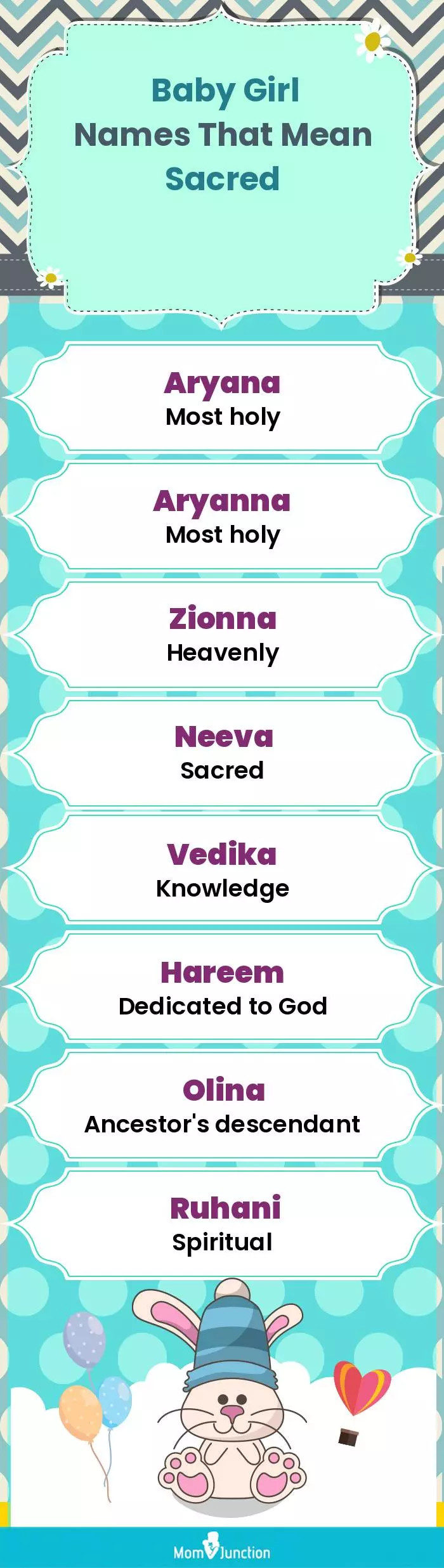  Baby Girl Names That Mean Sacred(infographic)