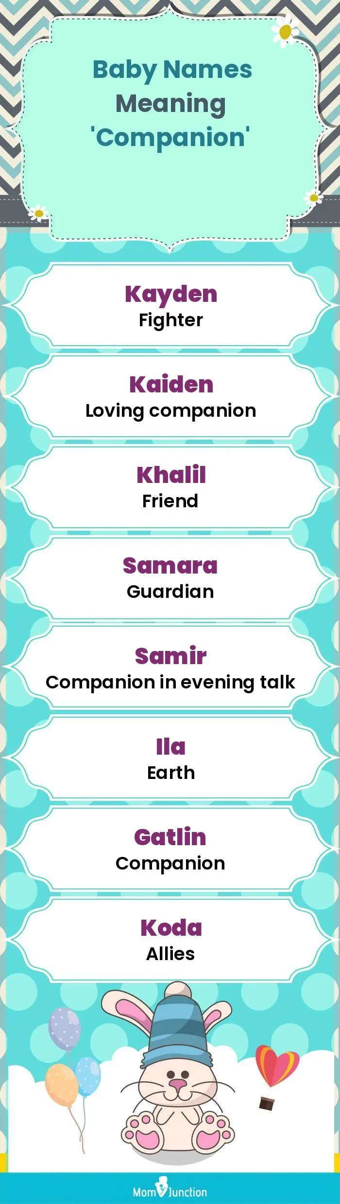 20 Baby Names Meaning 'Companion'