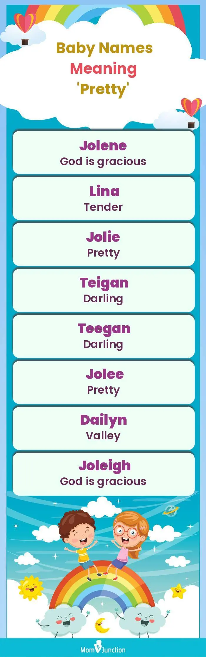  Baby Names Meaning 'Pretty'(infographic)