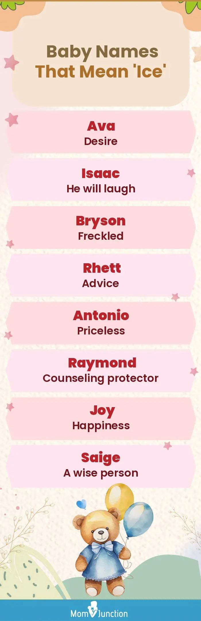  Baby Names That Mean 'Ice'(infographic)