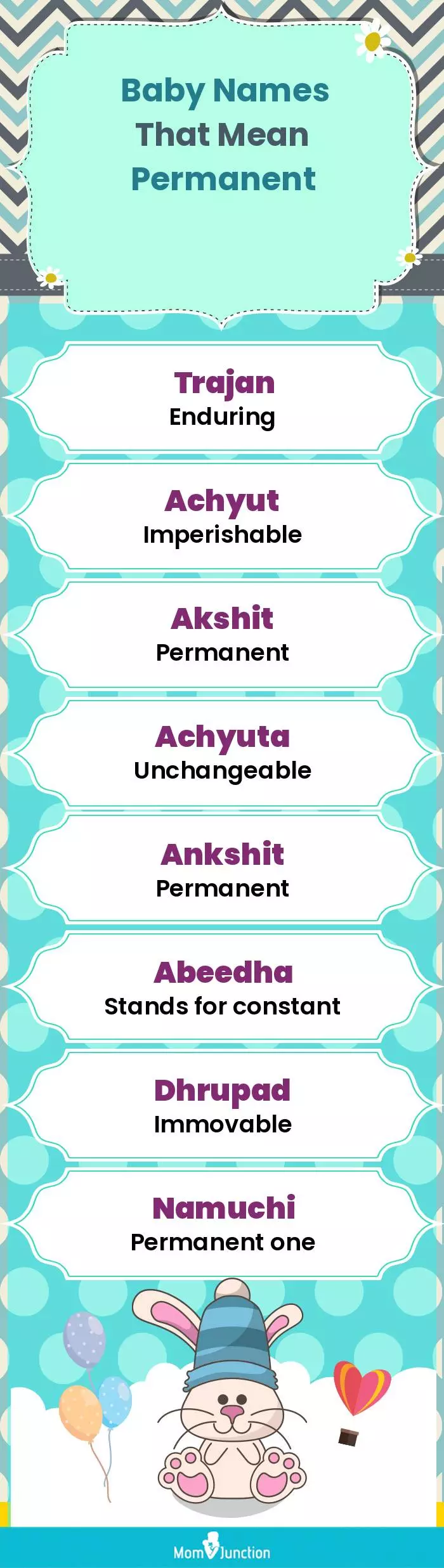  Baby Names That Mean Permanent(infographic)