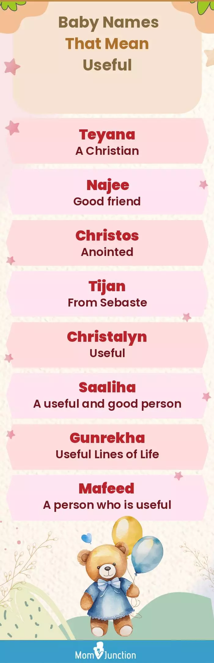  Baby Names That Mean Useful(infographic)