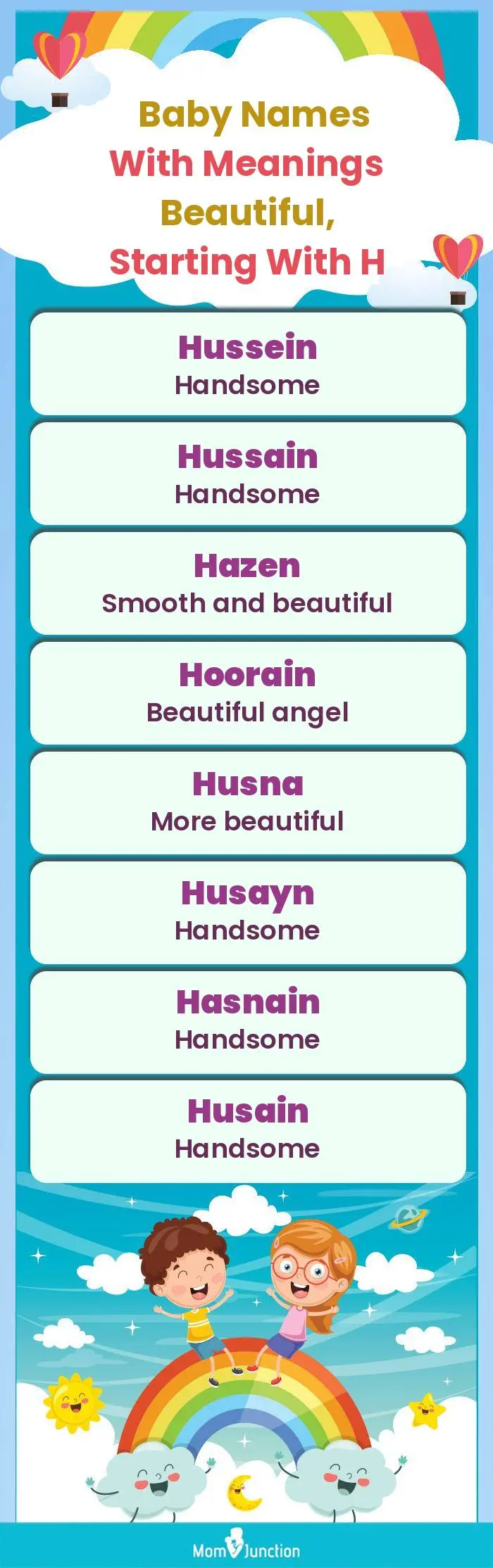  Baby Names with Meanings Beautiful, Starting With H(infographic)