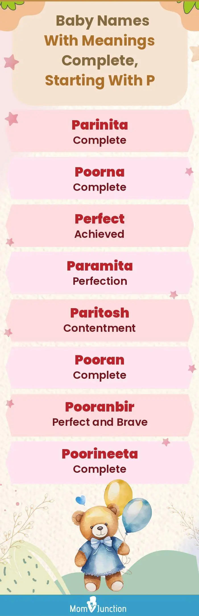  Baby Names with Meanings Complete, Starting With P(infographic)