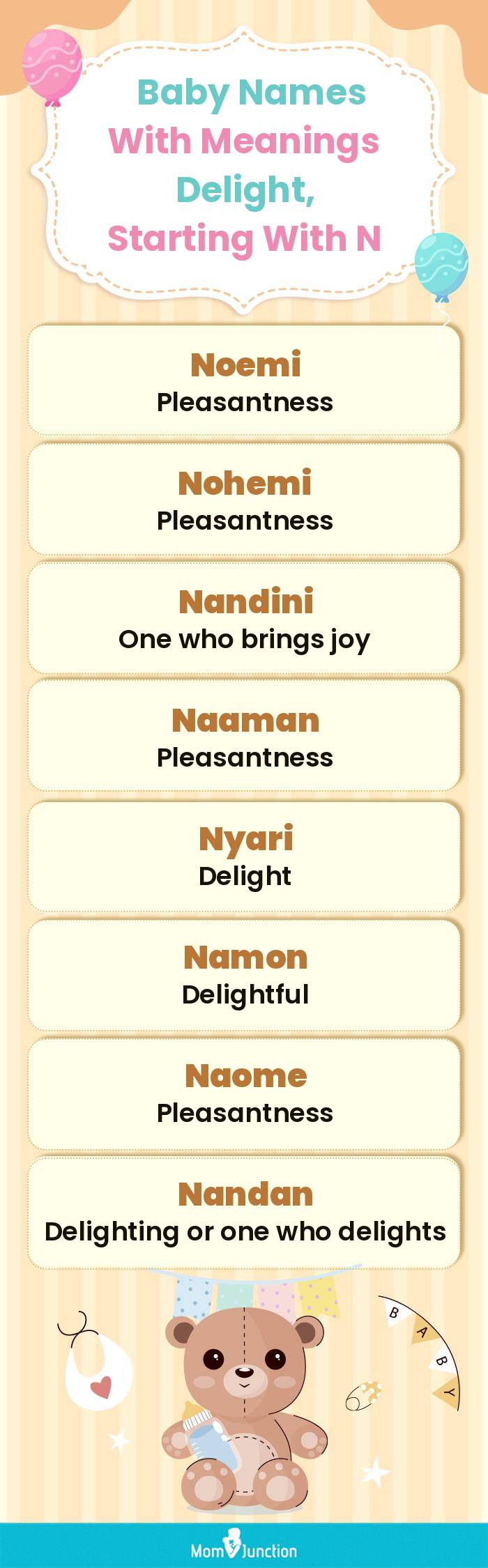  Baby Names with Meanings Delight, Starting With N(infographic)