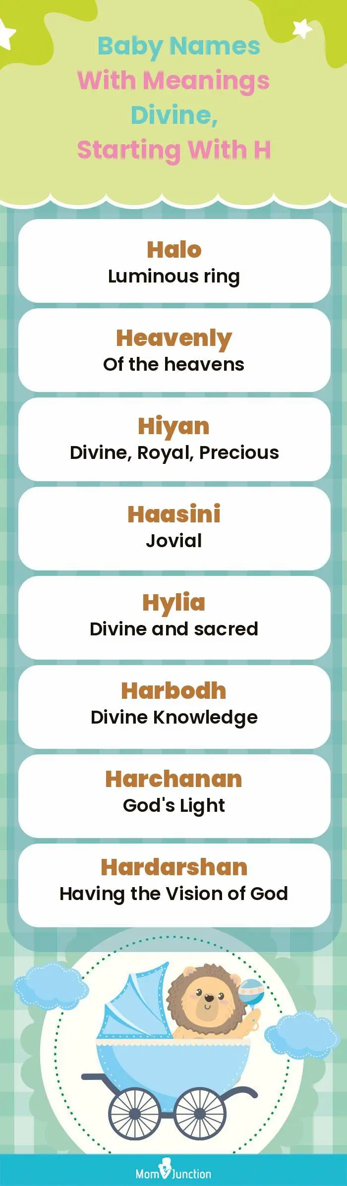  Baby Names with Meanings Divine, Starting With H(infographic)