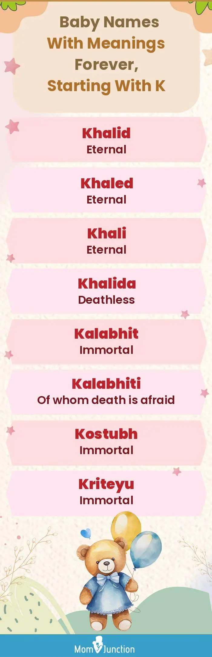  Baby Names with Meanings Forever, Starting With K(infographic)