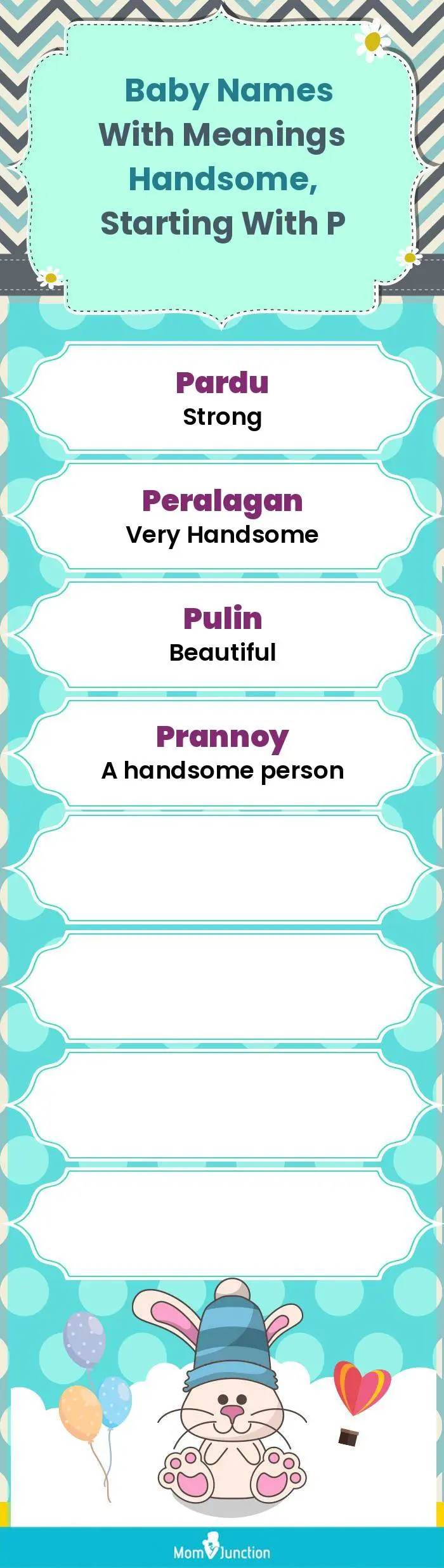  Baby Names with Meanings Handsome, Starting With P(infographic)