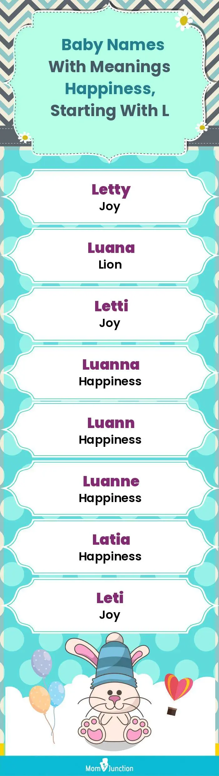  Baby Names with Meanings Happiness, Starting With L(infographic)