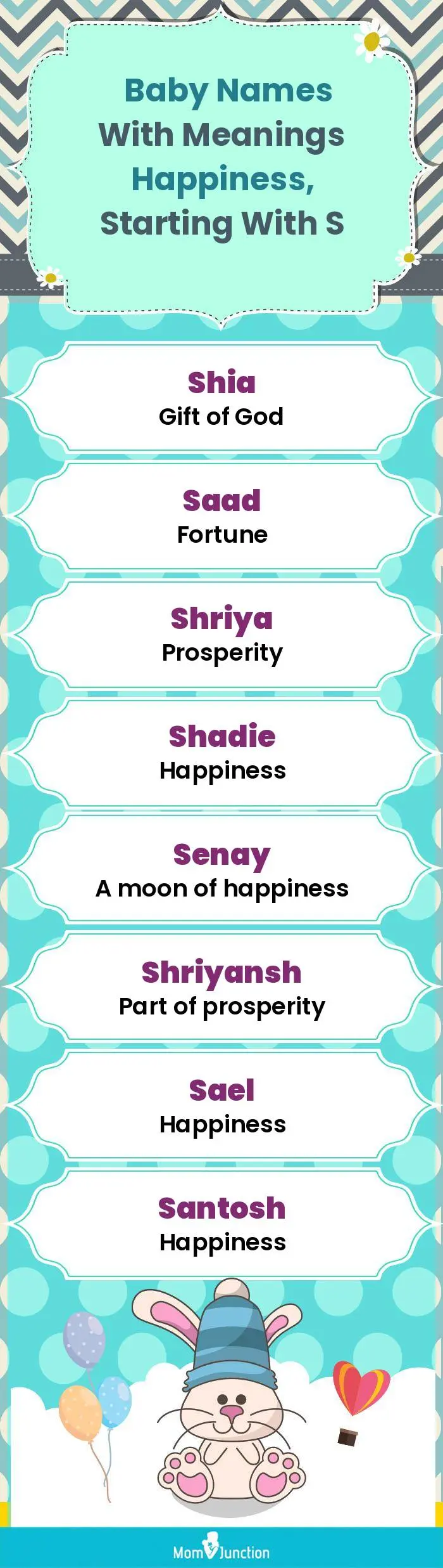  Baby Names with Meanings Happiness, Starting With S(infographic)