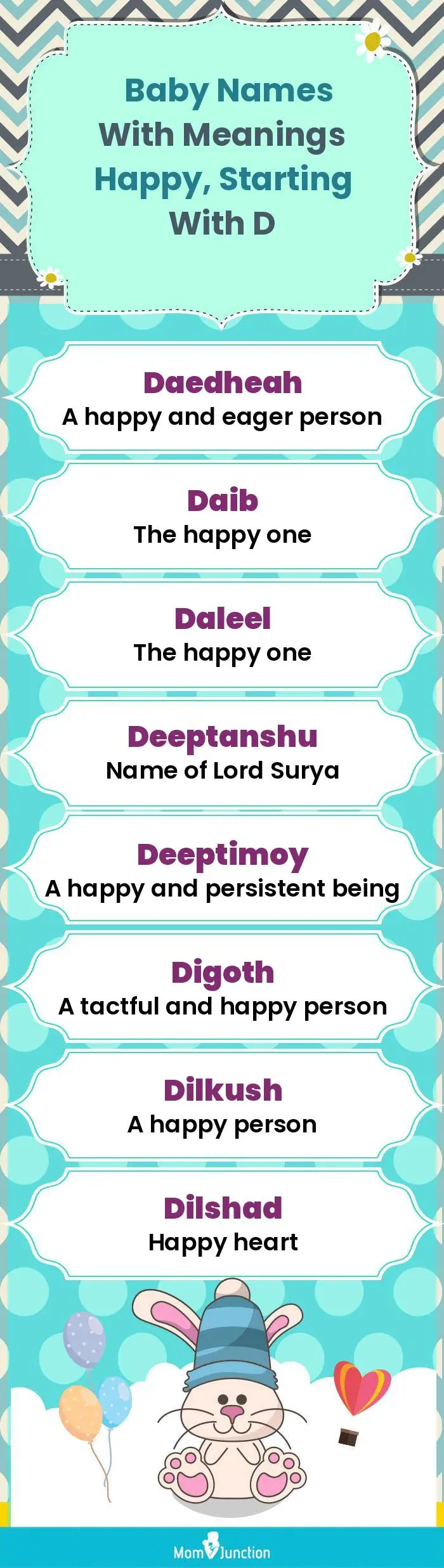  Baby Names with Meanings Happy, Starting With D(infographic)