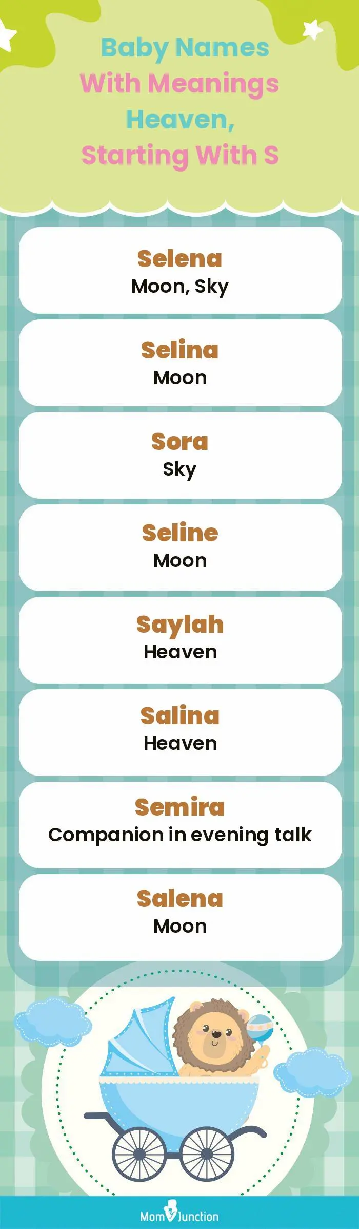  Baby Names with Meanings Heaven, Starting With S(infographic)