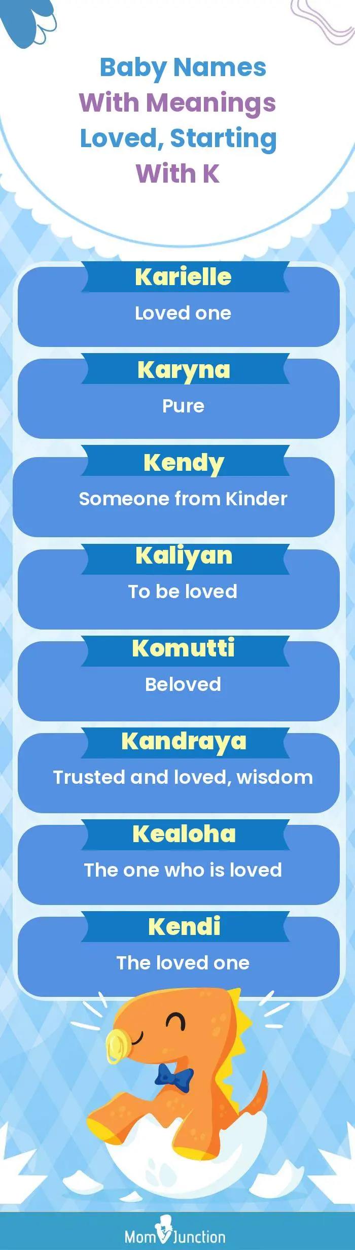  Baby Names with Meanings Loved, Starting With K(infographic)