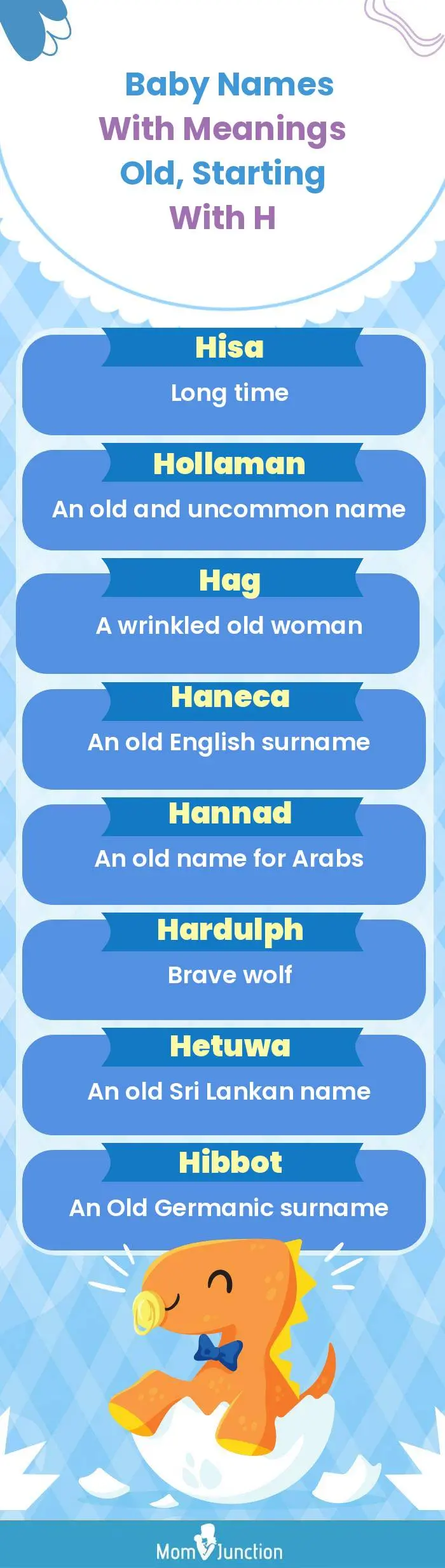  Baby Names with Meanings Old, Starting With H(infographic)