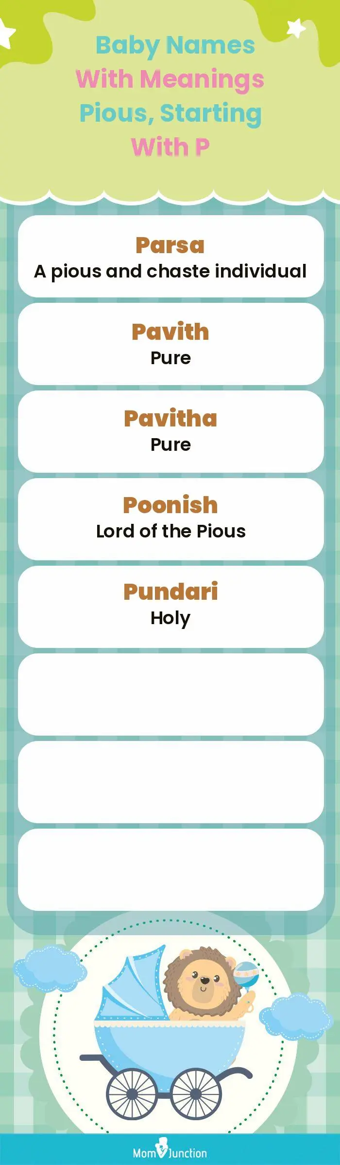  Baby Names with Meanings Pious, Starting With P(infographic)