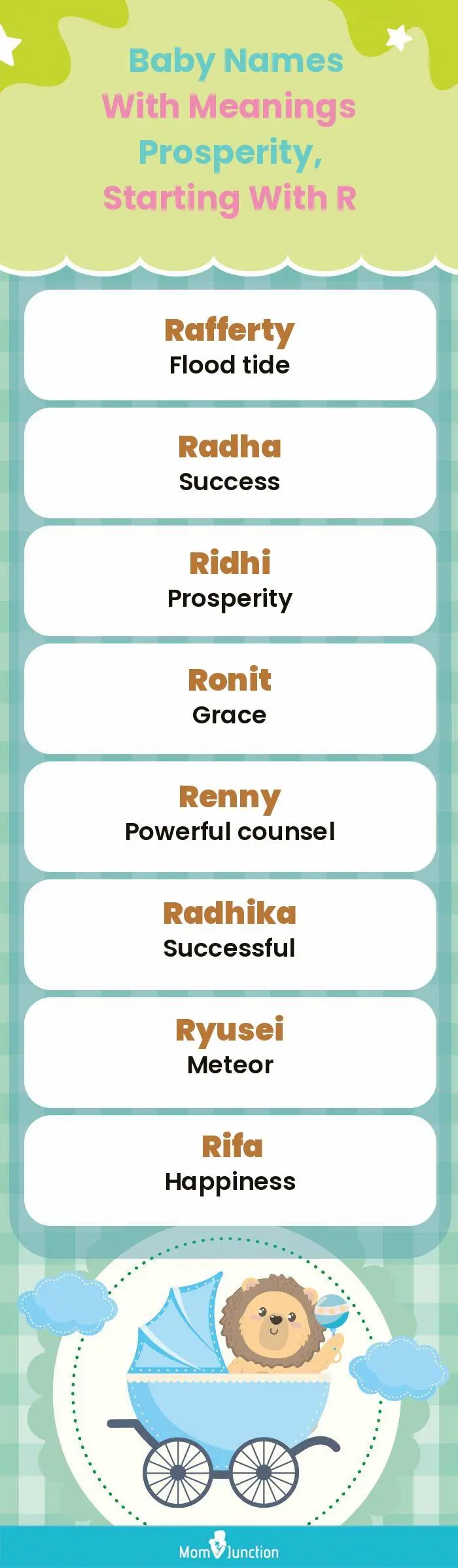  Baby Names with Meanings Prosperity, Starting With R(infographic)