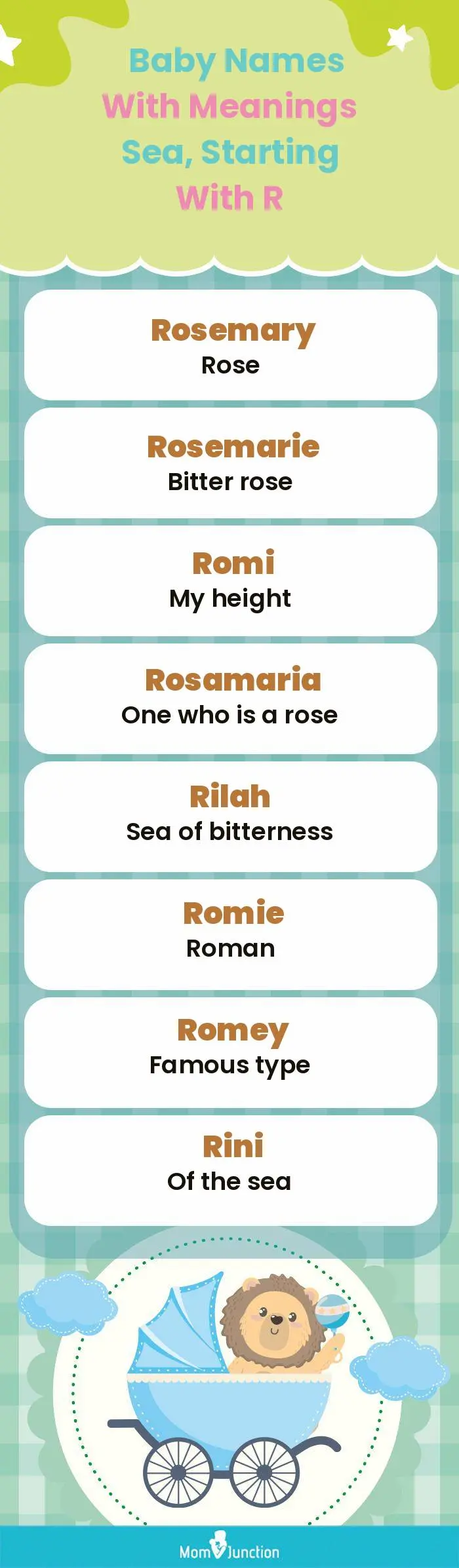  Baby Names with Meanings Sea, Starting With R(infographic)