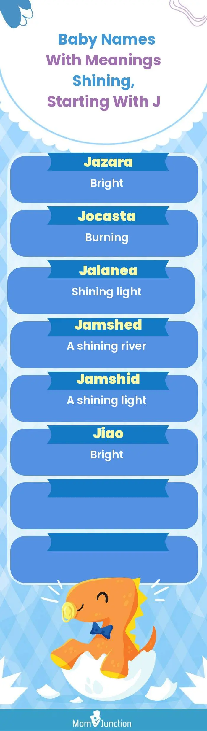  Baby Names with Meanings Shining, Starting With J(infographic)