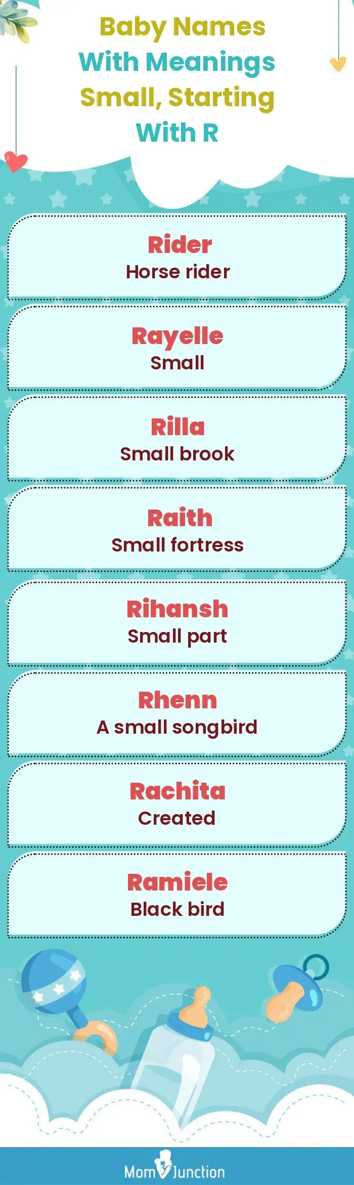  Baby Names with Meanings Small, Starting With R(infographic)