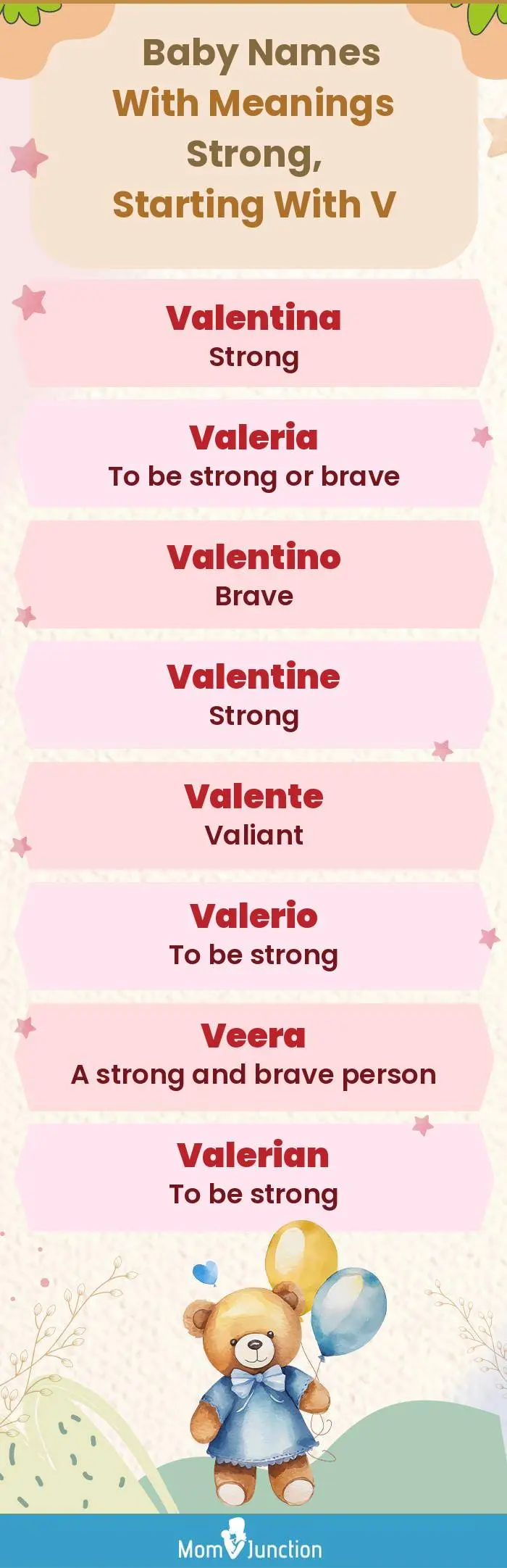  Baby Names with Meanings Strong, Starting With V(infographic)