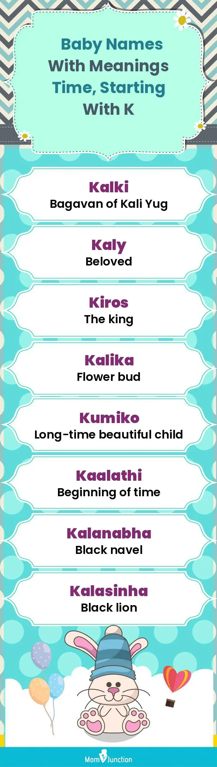  Baby Names with Meanings Time, Starting With K(infographic)