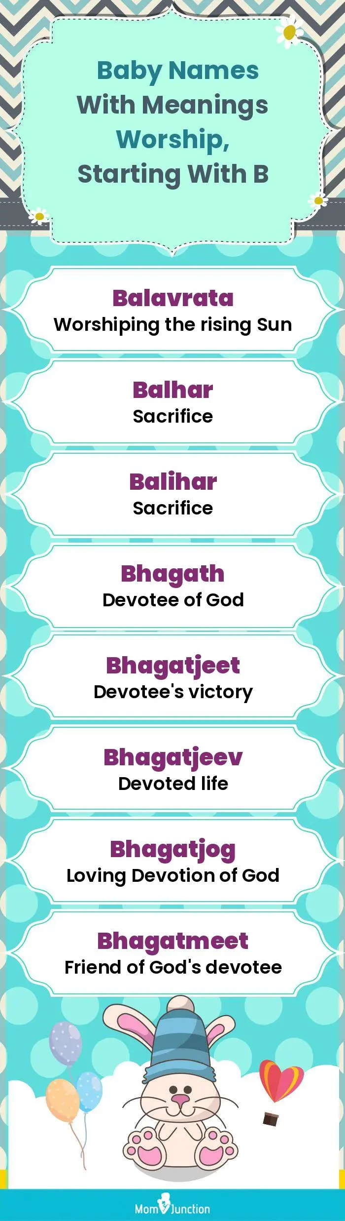  Baby Names with Meanings Worship, Starting With B(infographic)