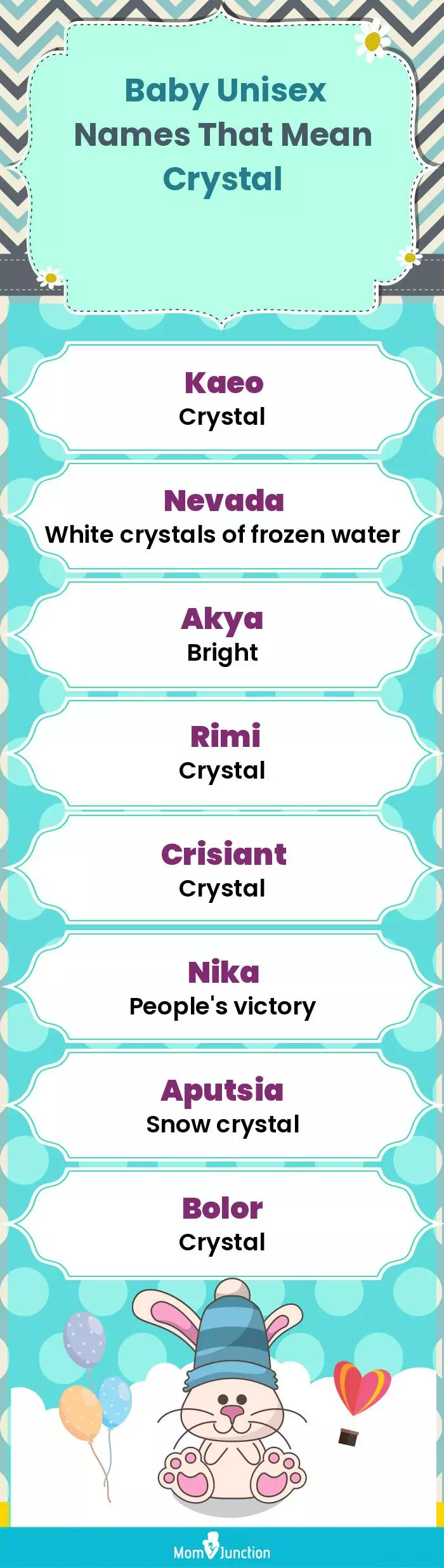  Baby Unisex Names That Mean Crystal(infographic)