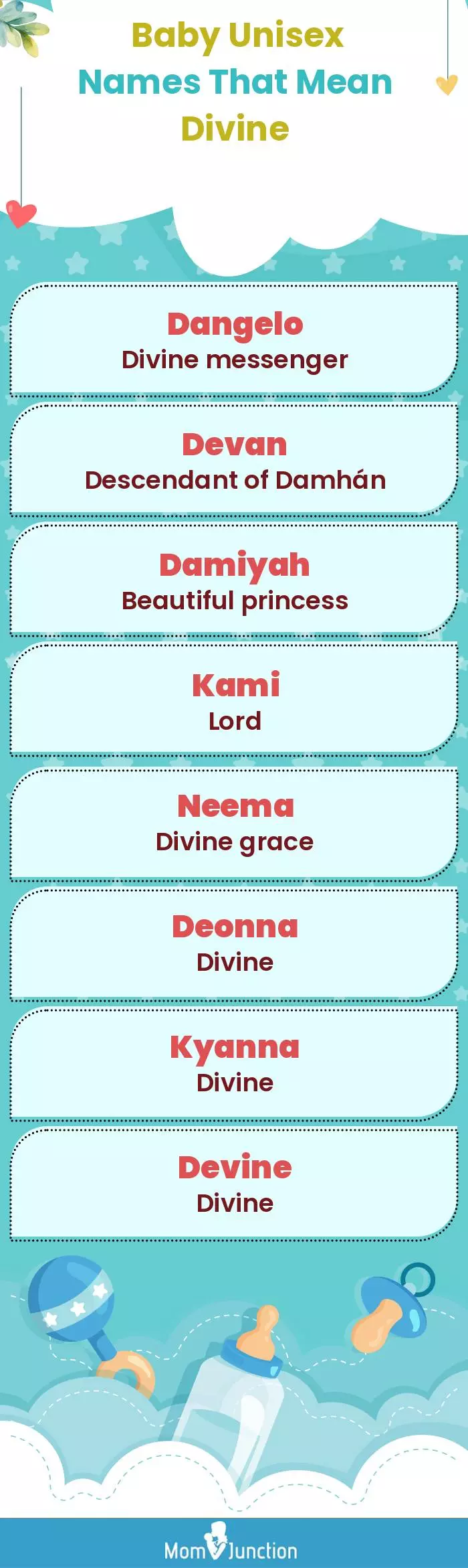  Baby Unisex Names That Mean Divine(infographic)