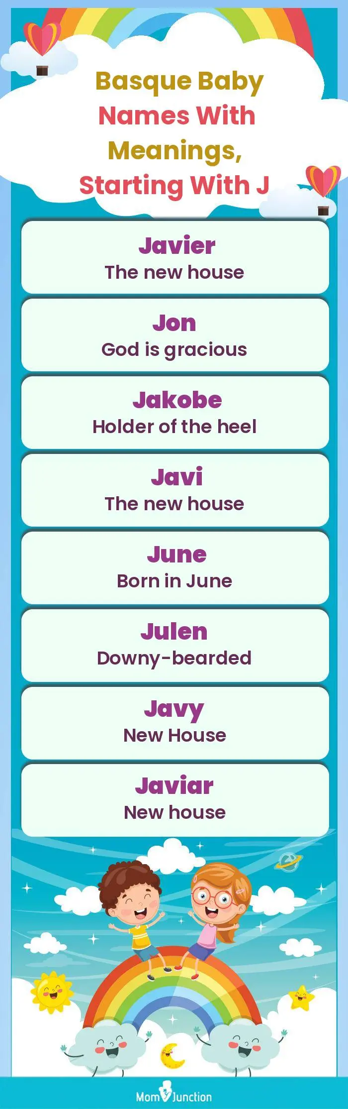  Basque Baby Names with Meanings, Starting With J(infographic)