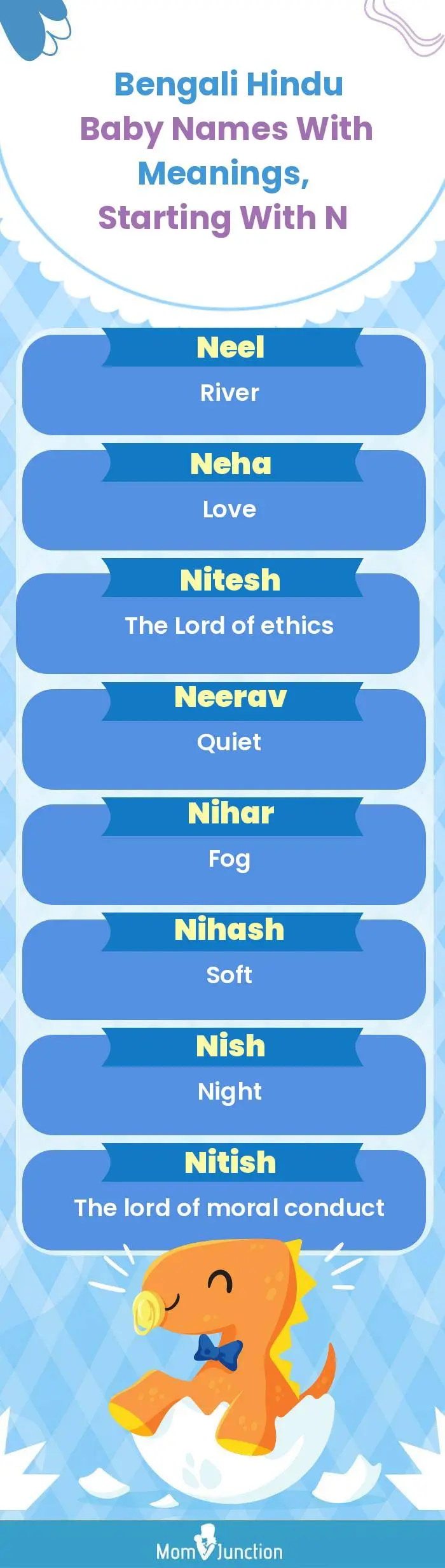  Bengali Hindu Baby Names with Meanings, Starting With N(infographic)