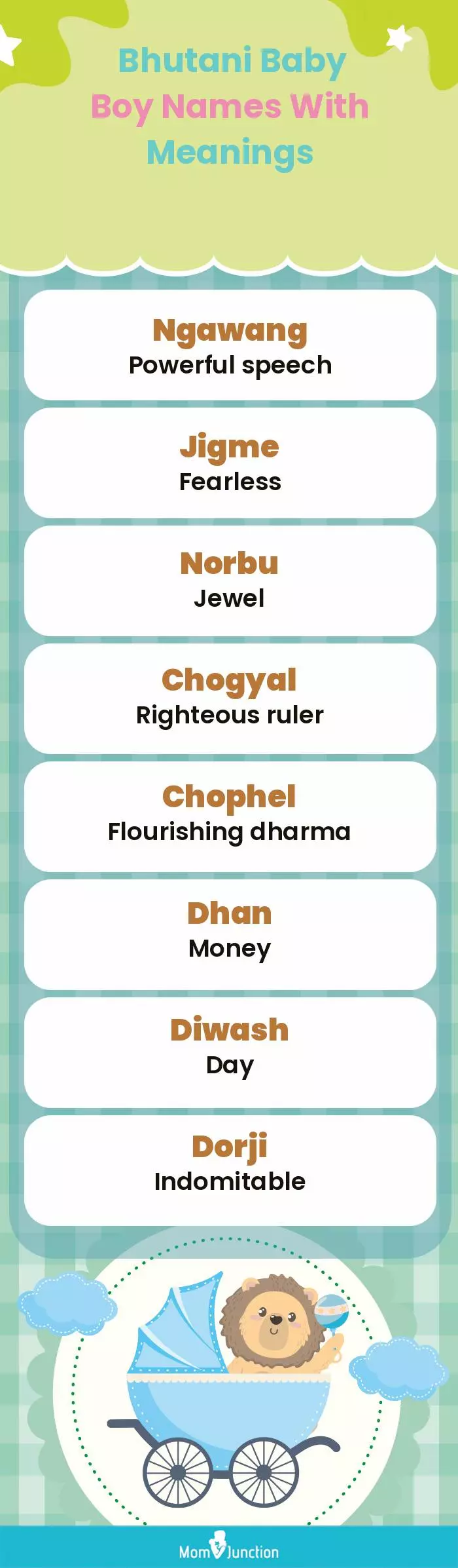  Bhutani Baby Boy Names With Meanings(infographic)