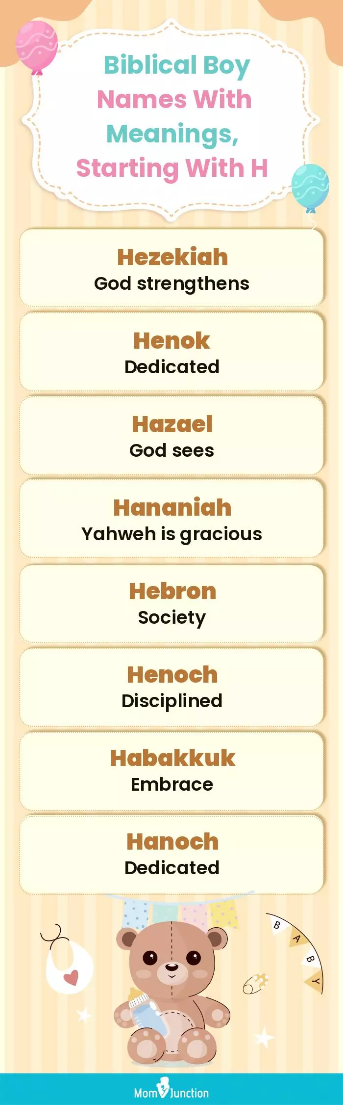  Biblical Boy Names with Meanings, Starting With H(infographic)