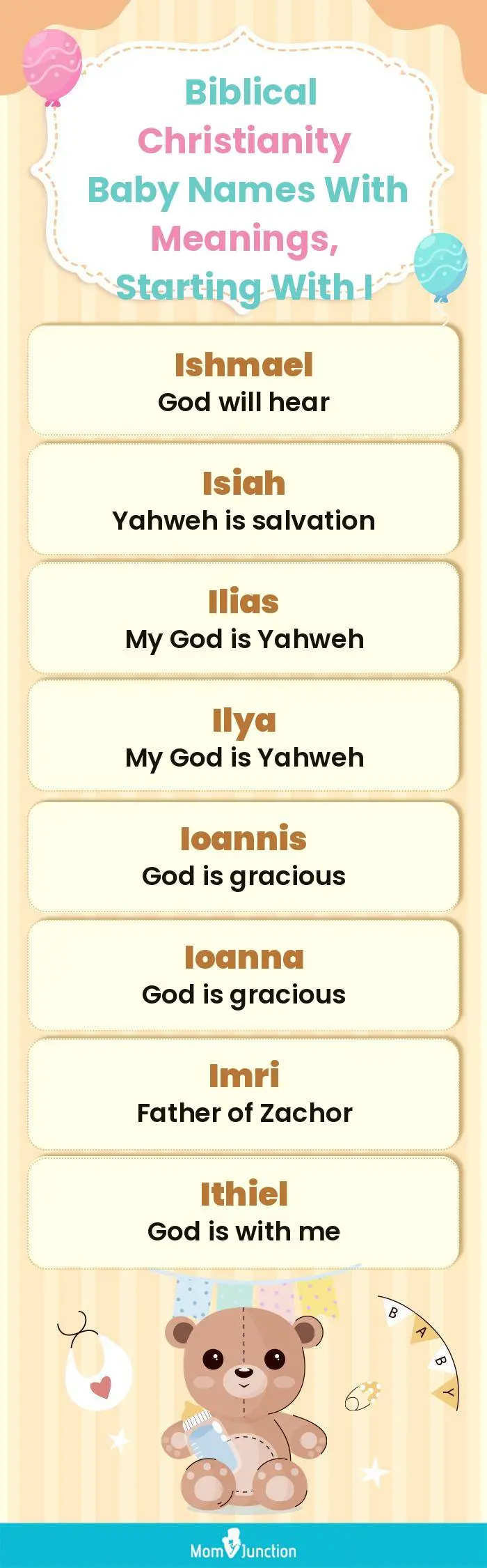  Biblical Christianity Baby Names with Meanings, Starting With I(infographic)