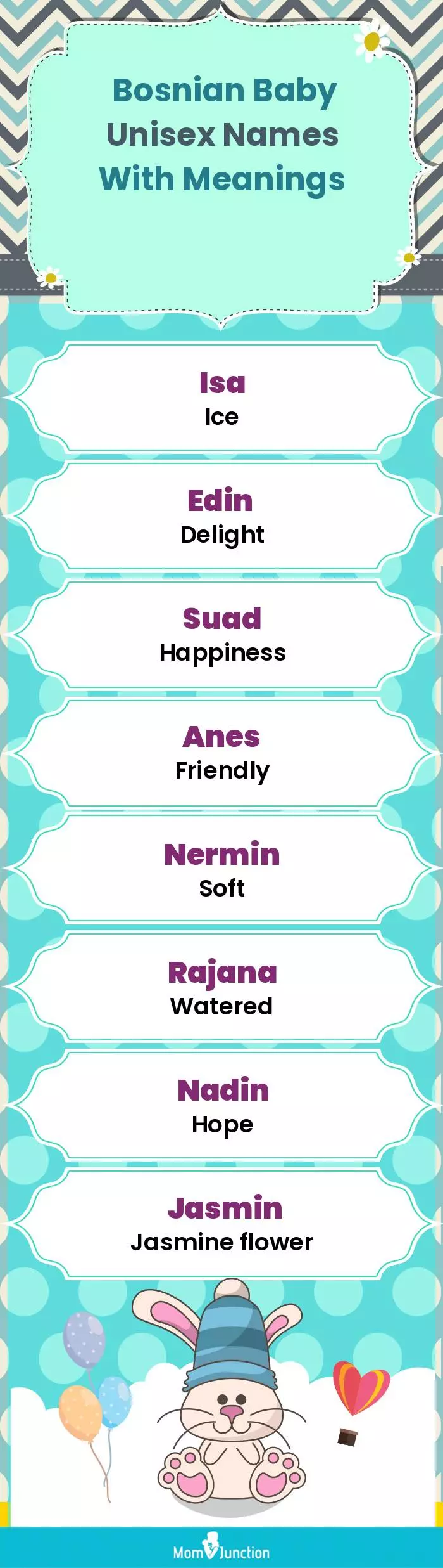  Bosnian Baby Unisex Names With Meanings(infographic)