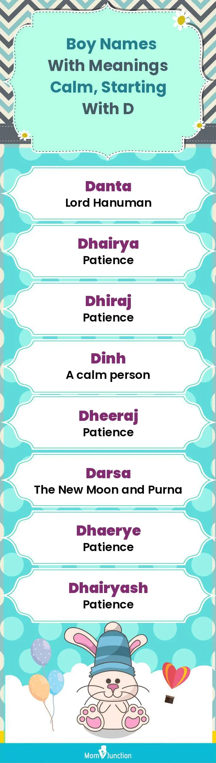  Boy Names with Meanings Calm, Starting With D(infographic)