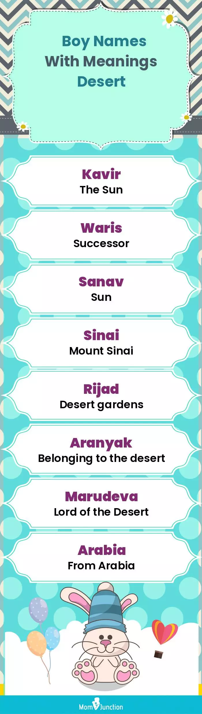  Boy Names with Meanings Desert(infographic)