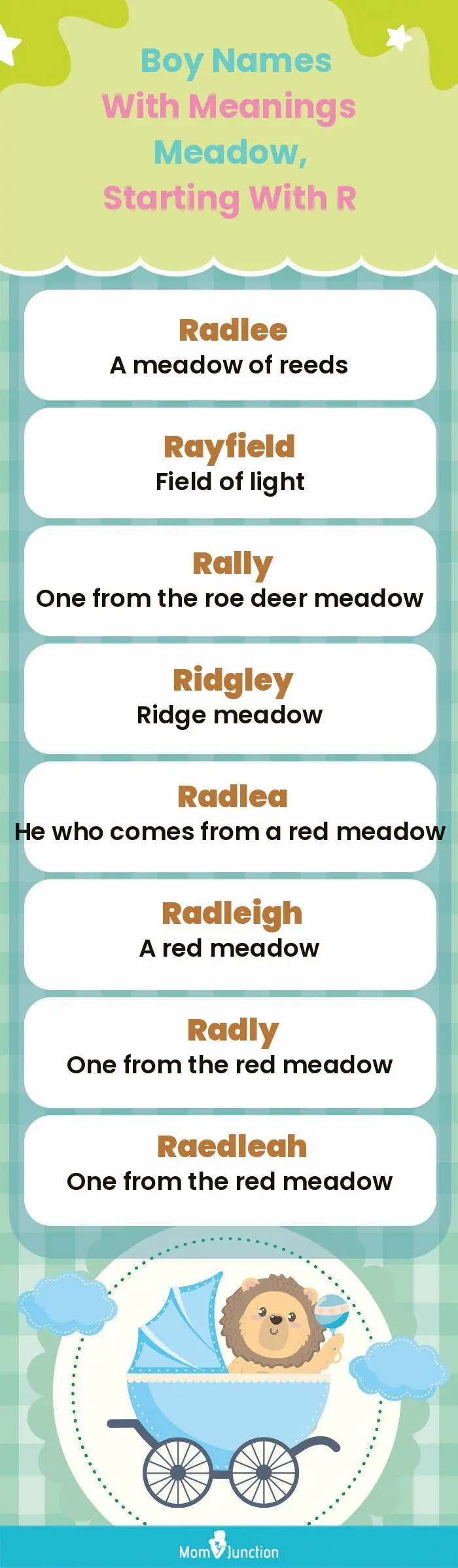  Boy Names with Meanings Meadow, Starting With R(infographic)