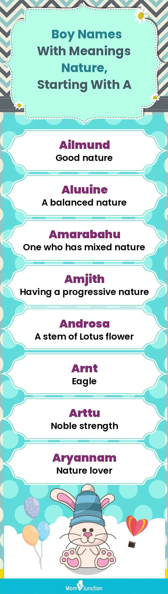  Boy Names with Meanings Nature, Starting With A(infographic)