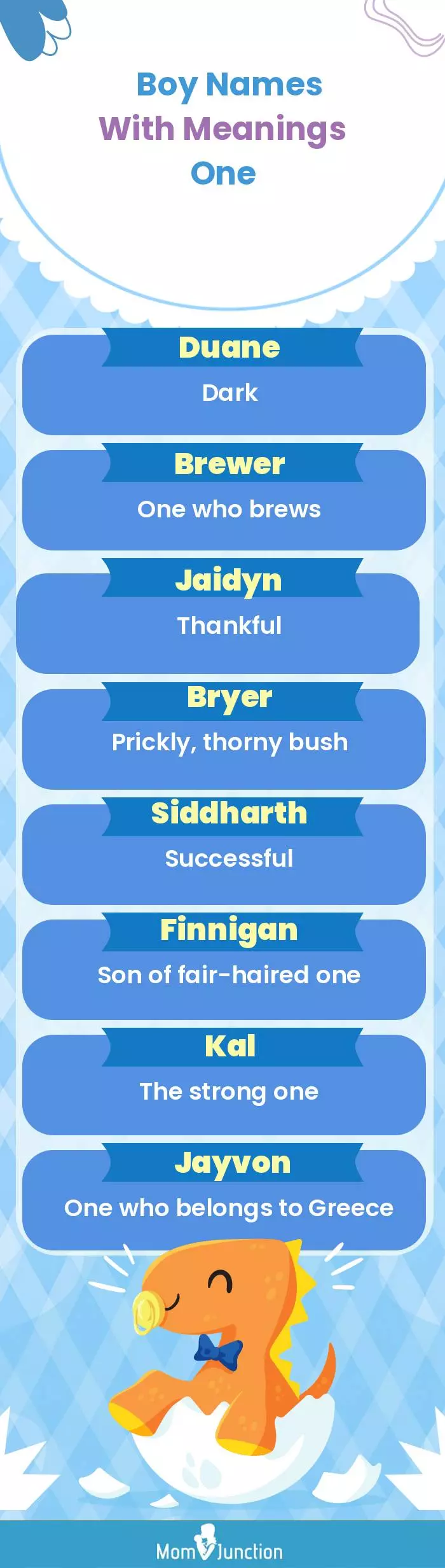  Boy Names with Meanings One(infographic)