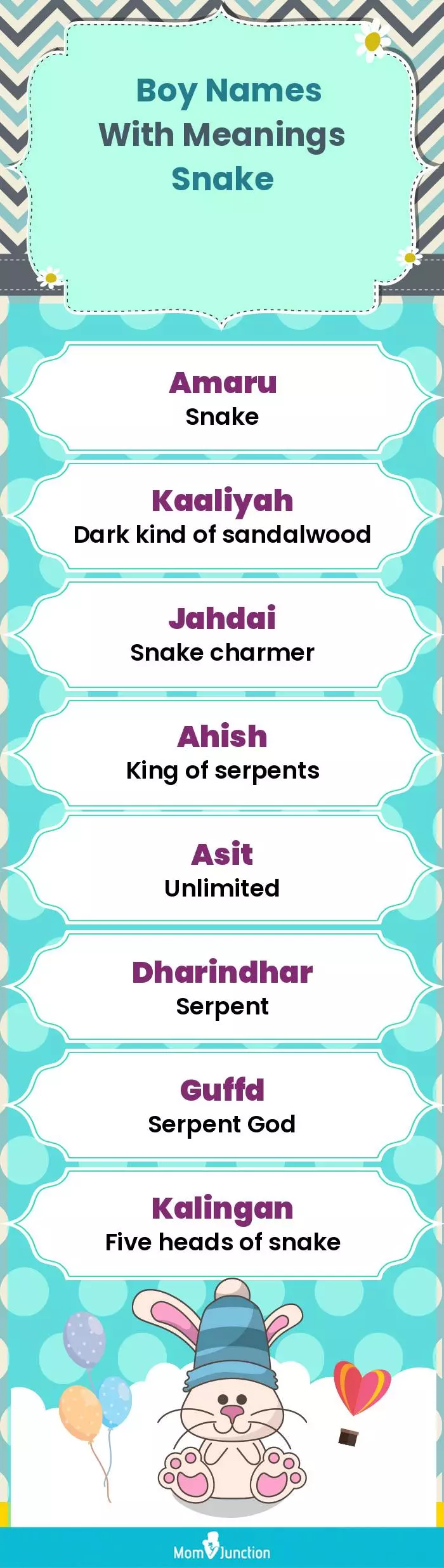  Boy Names with Meanings Snake(infographic)