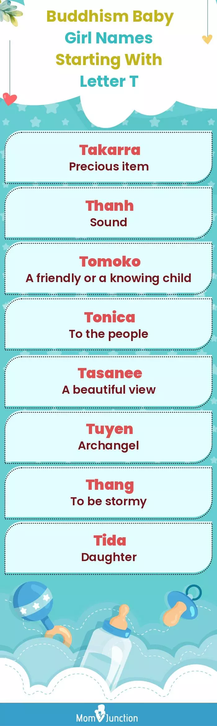  Buddhism Baby Girl Names Starting With Letter T(infographic)