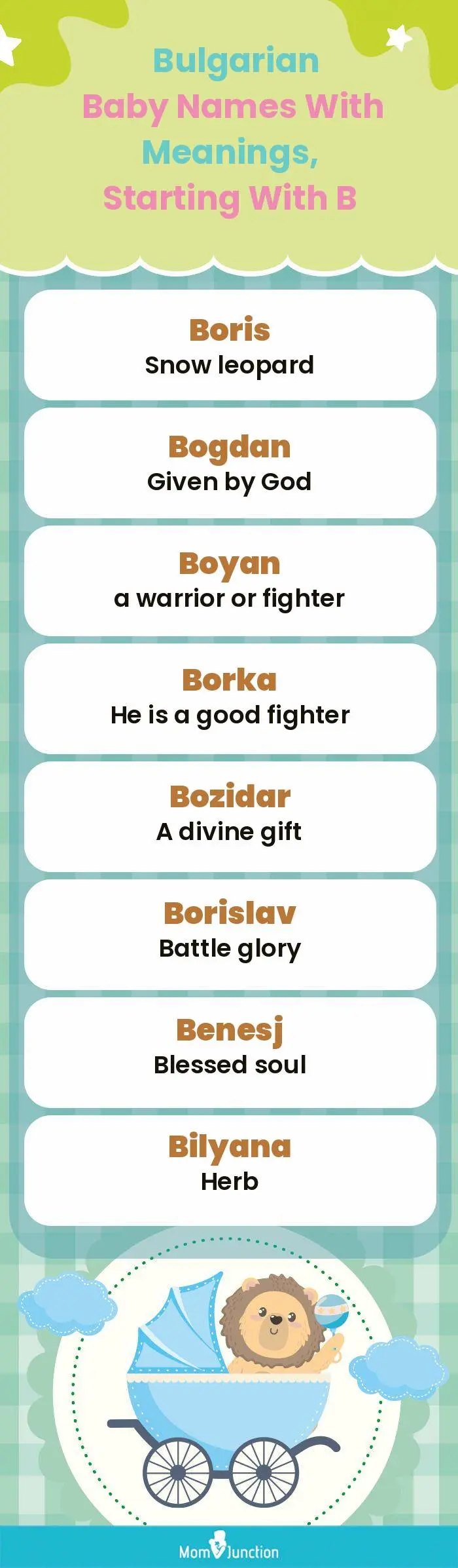  Bulgarian Baby Names with Meanings, Starting With B(infographic)