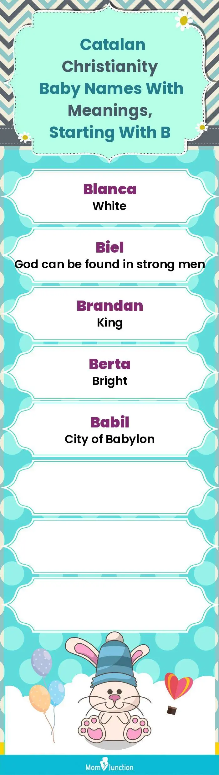  Catalan Christianity Baby Names with Meanings, Starting With B(infographic)