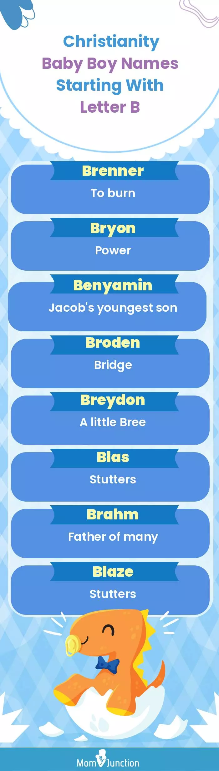  Christianity Baby Boy Names Starting With Letter B(infographic)