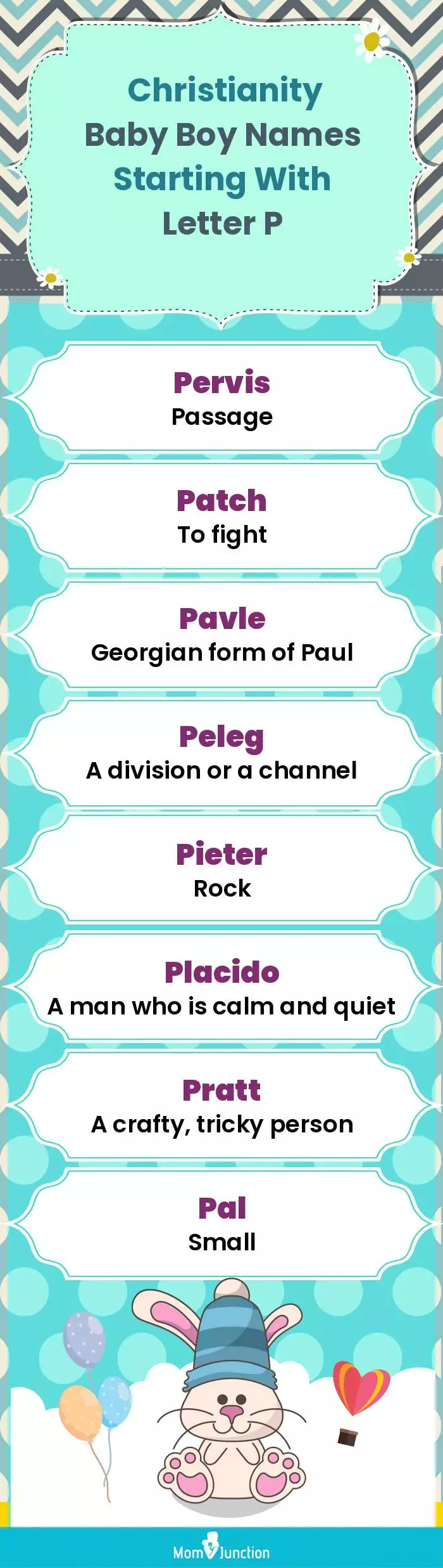  Christianity Baby Boy Names Starting With Letter P(infographic)